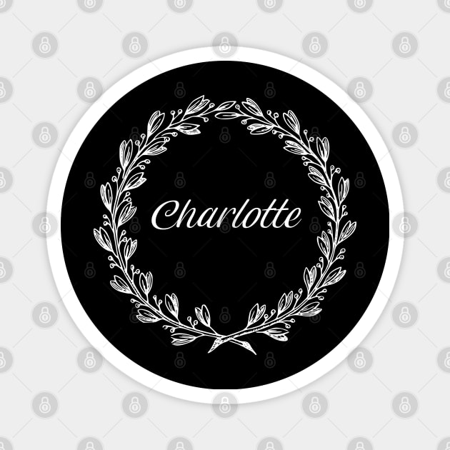 Charlotte Floral Wreath Magnet by anonopinion